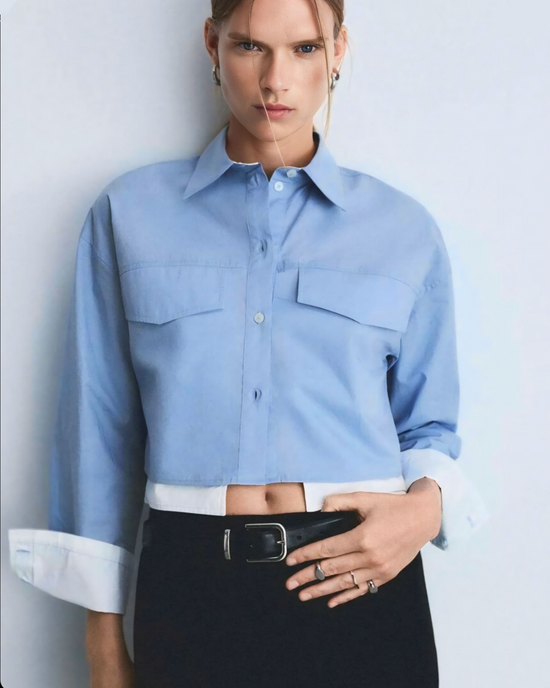 Long Sleeve Cropped Shirt