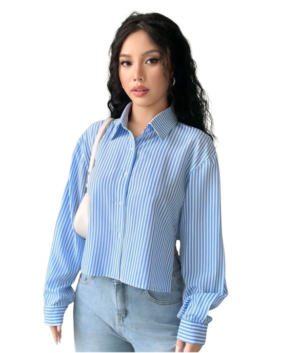 Full Sleeve Cropped Shirt