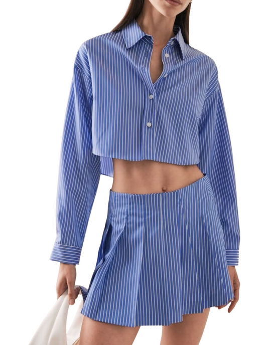 Long Sleeve Crop Shirt