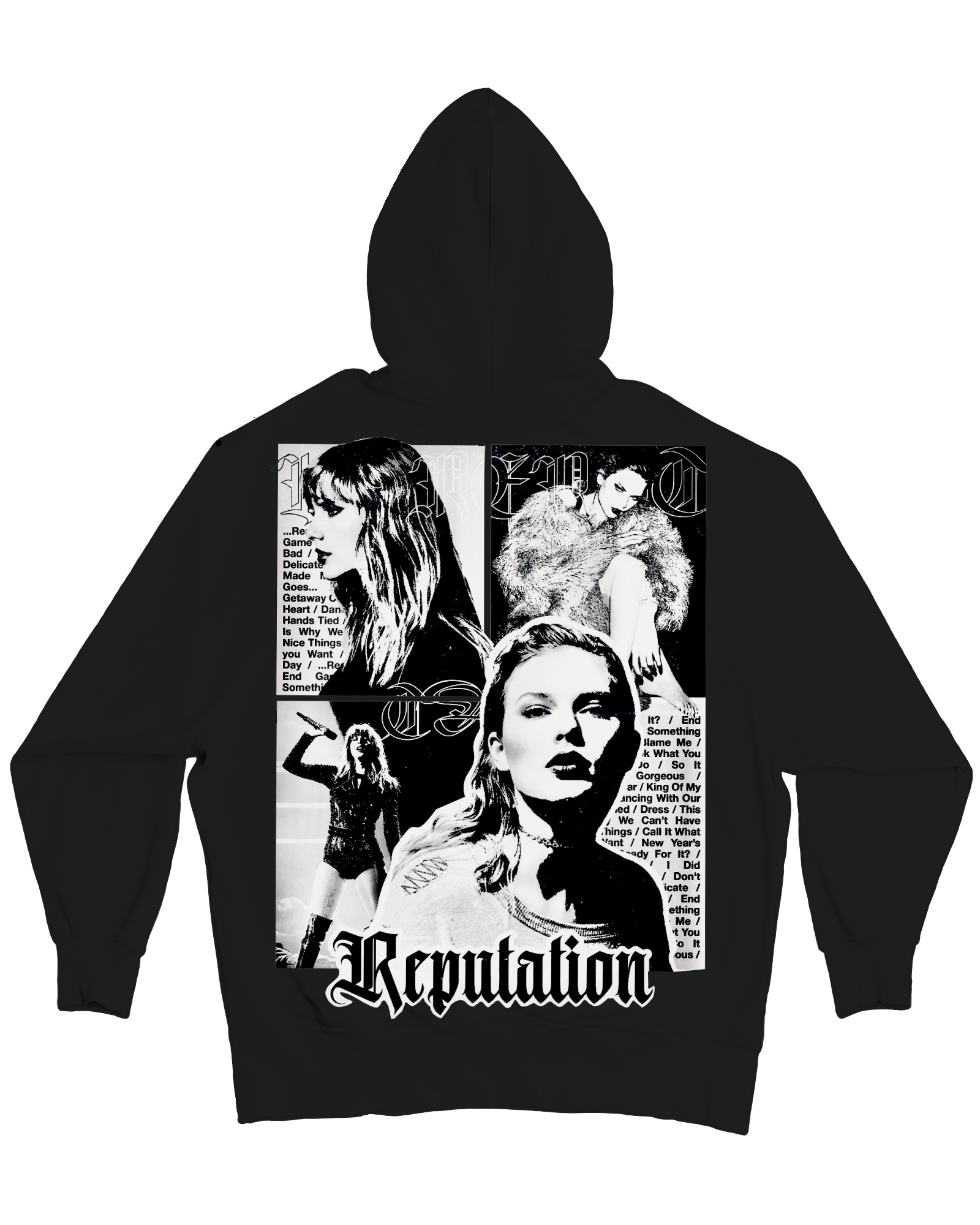 White 2025 reputation hoodie