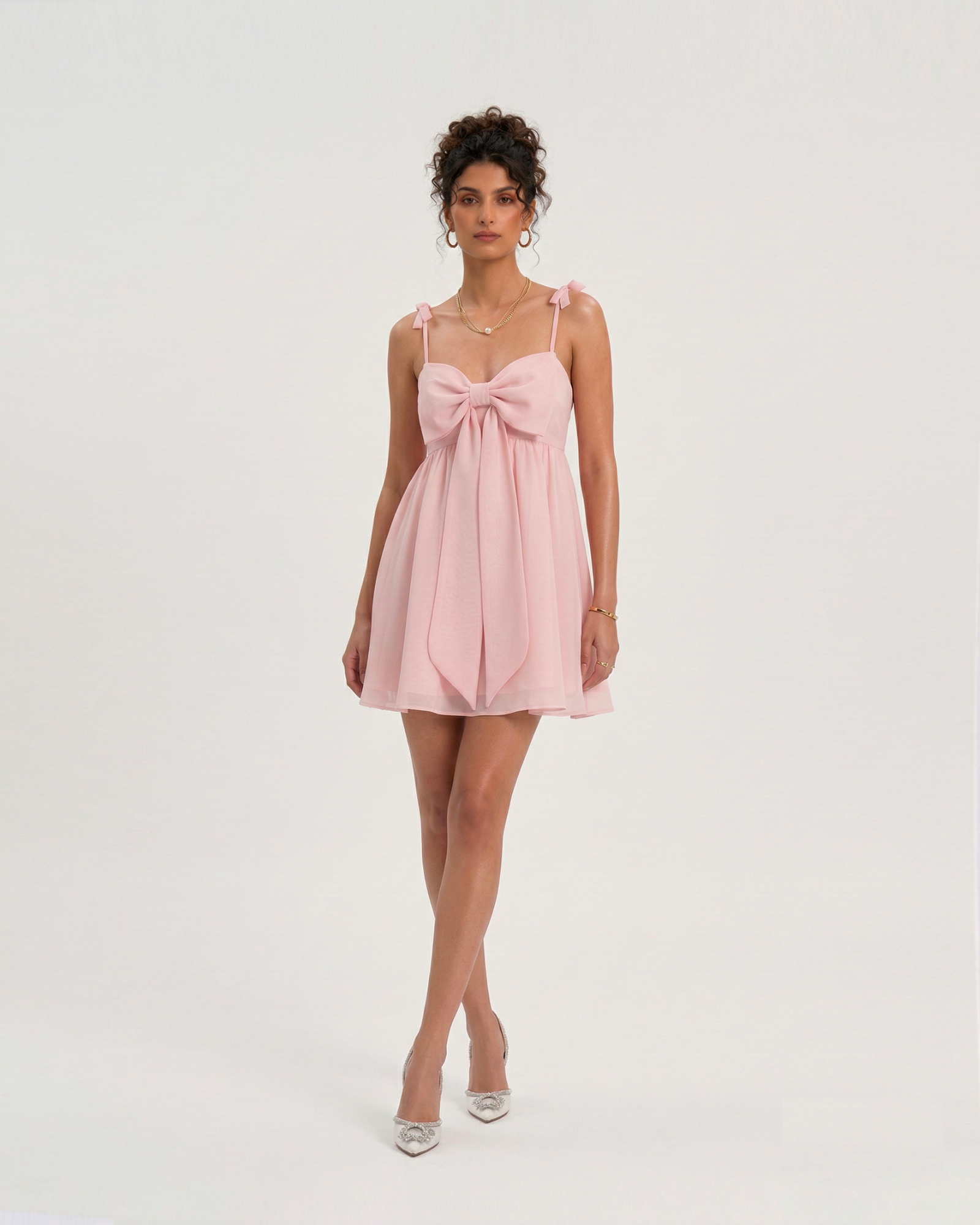 Peony Bow Strap Dress