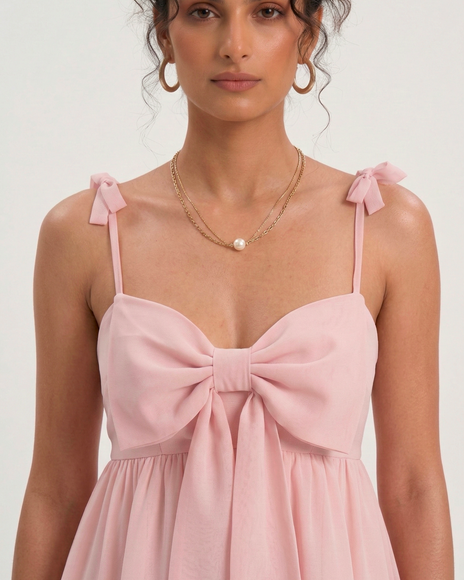 Peony Bow Strap Dress