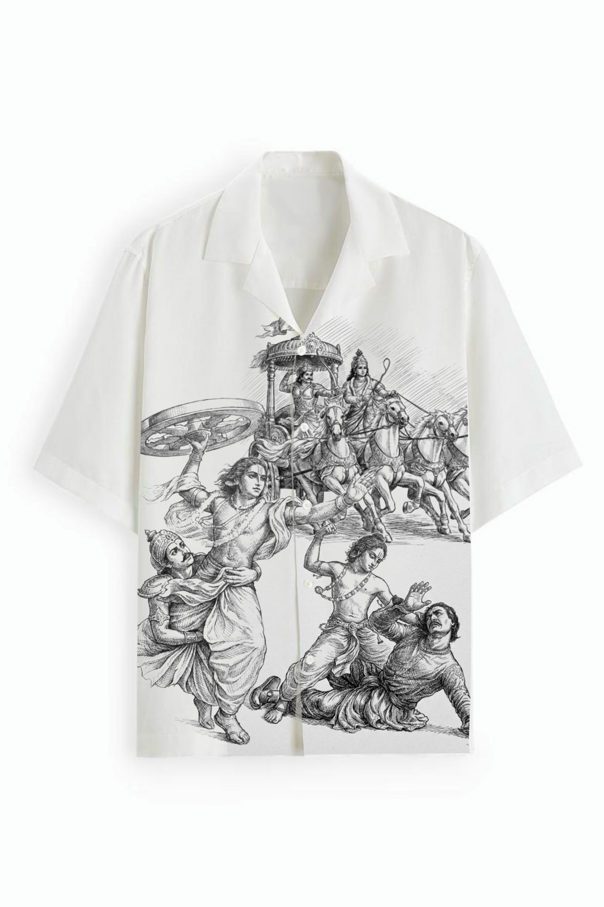 The Lotus Footprints Linen Shirt