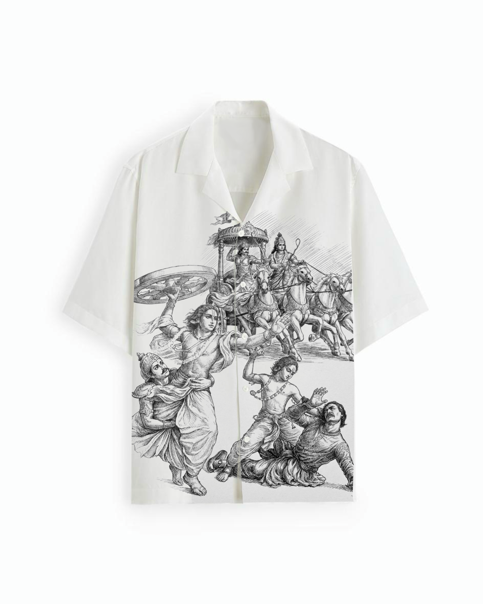 The Lotus Footprints Linen Shirt