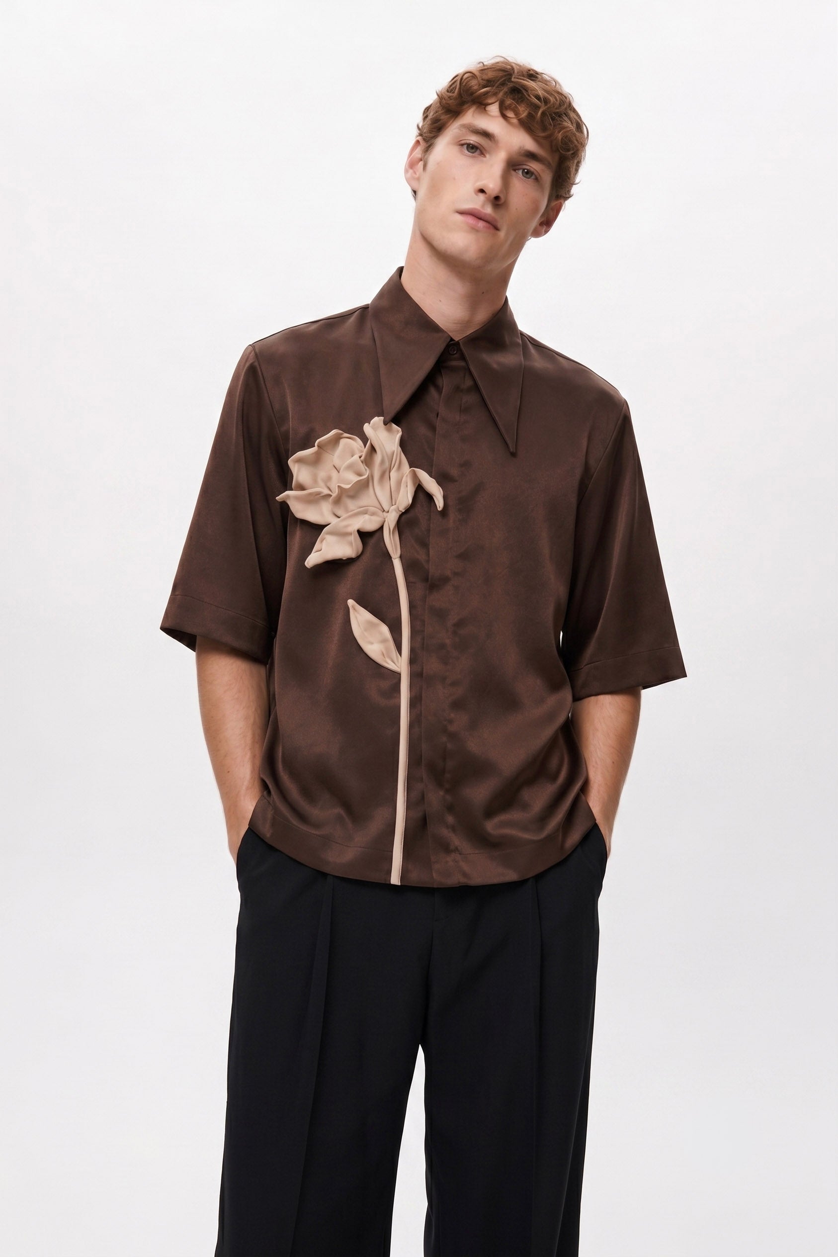 Silky Rose Shirt